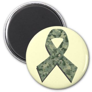Digital Camouflage Ribbon Magnet