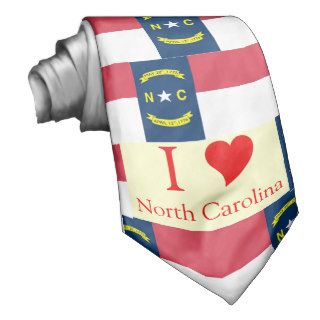 North Carolina State Flag Neck Tie