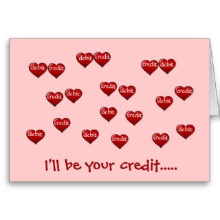 I'll Be Your Credit   add a caption Cards