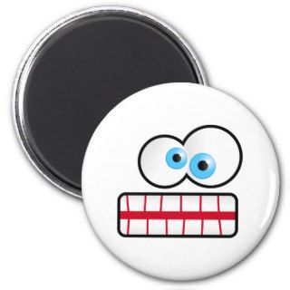 Stressed Face Refrigerator Magnets