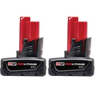 Milwaukee M12 12 Volt Lithium Ion XC High Capacity Battery (2 Pack) 48 11 2412