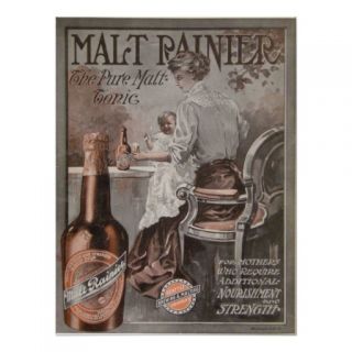 Rainier Beer ad (1909) Mother Advertisment Poster