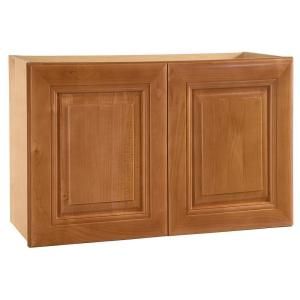 Home Decorators Collection Assembled 36x12x12 in. Wall Double Door Cabinet in Laguna Cinnamon W3612 LCN