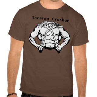 Tension Crusher   Vintage Retro Weightlifter Tee Shirts