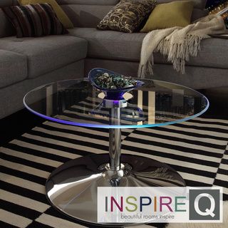 INSPIRE Q Lorin Cocktail Table Modern LED Accent Table INSPIRE Q Coffee, Sofa & End Tables