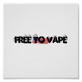 FREE TO VAPE DESIGN POSTER