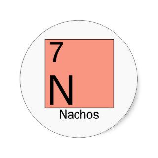 Element 7 Nachos Round Stickers