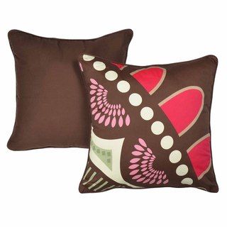 Funky Floral 18 inch Square Pillows (Set of 2) Throw Pillows