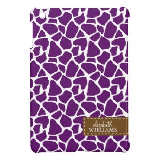 Purple Giraffe Pattern Case For The iPad Mini