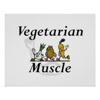 TOP Vegetarian Muscle Print