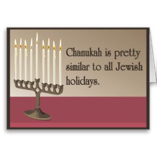 Humorous Chanukah Greeting Card