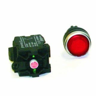 American LED gible SW 2837 112, 120VAC Illuminated Red Push button switch, Extended Face Electronic Component Pushbutton Switches