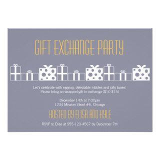 Gift exchange Yankee swap Christmas party Invitation