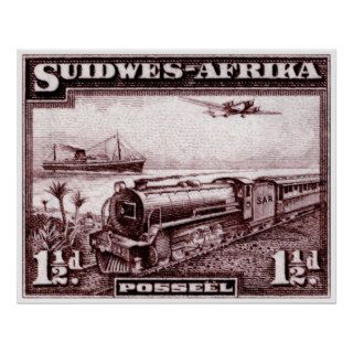 1937 South West Africa Poster