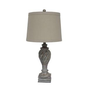 Fangio Lighting #6164 28 in. Antique White Resin Table Lamp 6164