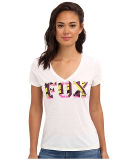Fox Chance V Neck Tee Womens T Shirt (White)