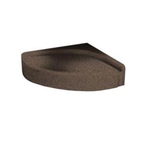 Swanstone Solid Surface Corner Mount Shower Seat in Sierra CS1616 094