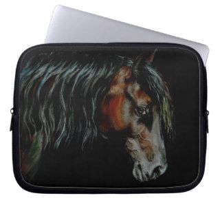Horse Pastel Painting Computer Sleeve