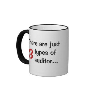 Just 3 Types of Auditor   Audit Joke Mug