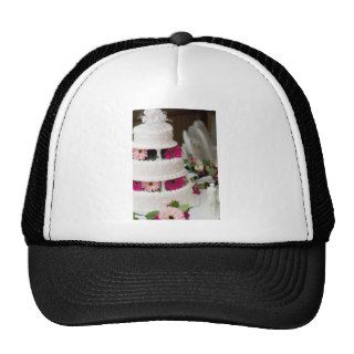 Gerbera Daisy Wedding Cake Trucker Hat