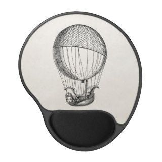 Vintage Hot Air Balloon Retro Boat Ship Balloons Gel Mouse Pads