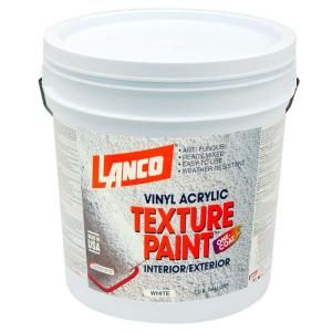Lanco 2 gal. Acrylic Ultra Pure White Texture Paint ST600 3