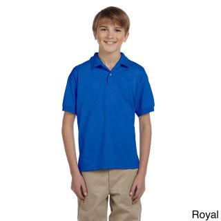 Gildan Gildan Youth Dryblend 50/50 Jersey Polo Shirt Blue Size L (14 16)