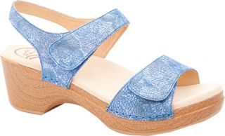 Womens Dansko Sonnet   Blue Floral Sandals