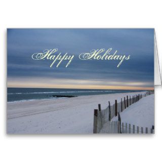 Happy Holidays Beach Card