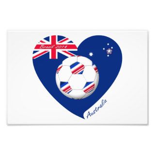“AUSTRALIA” Soccer Team. Soccer of Australia Art Photo