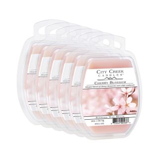 City Creek Candles Set of 6 Wax Melts Cherry Blossom, Pink