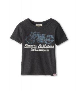 Appaman Kids Super Soft Classic Cotton Tee w/ Stanton Motors Graphic Boys T Shirt (Black)