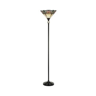 Dale Tiffany Windham Floral Torchière Floor Lamp
