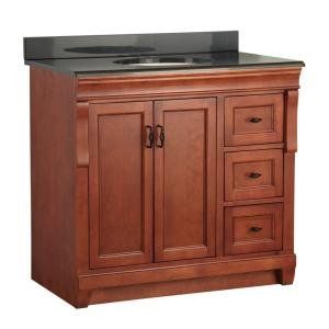 Foremost NACACB3722D Warm Cinnamon Naples Vanity with Colorpoint Top (37 W x 34