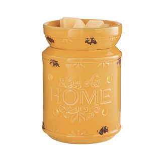 Candle Warmers Bless This Home Illumination Fragrance Warmer, Deep Honey