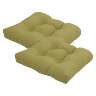 Threshold 2 Piece Outdoor Tufted Seat Cushion Set   Lime