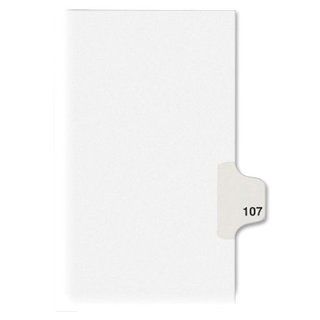 Avery Individual Legal Dividers, Letter Size, #107, 25 Pack (01107)  Binder Index Dividers 