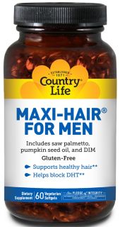 Country Life   Maxi Hair for Men   60 Softgels