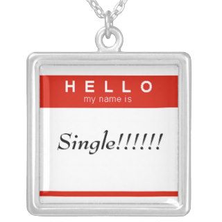 Hello my name is Single name badge Necklaces