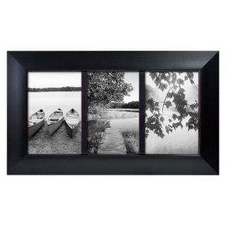 Room Essentials 3 Opening Picture Frame   Black 4x6