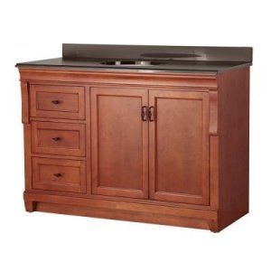 Foremost NACACB4922DL Warm Cinnamon Naples Vanity with Colorpoint Top (49 W x 3
