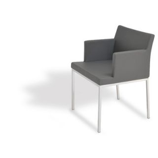 sohoConcept Soho Chair 125 SOHOCHRCOUNTCHRBASE Color Black, Upholstery Leather