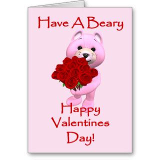 Have A Beary Happy Valentines Day Card