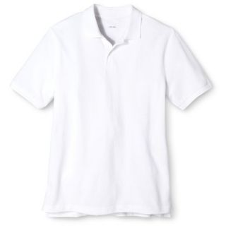 Cherokee Young Mens School Uniform Short Sleeve Pique Polo   True White S