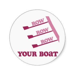 RowChick Row Row Row Your Boat Round Sticker