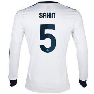 Adidas SAHIN #5 Real Madrid Home Jersey Long Sleeve 2012 13 Clothing