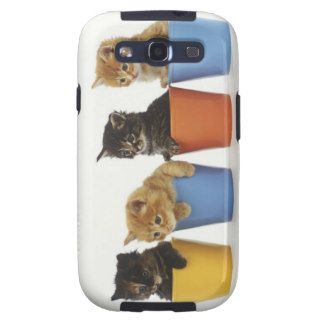 Four Kittens in Plastic Cups Galaxy S3 Covers