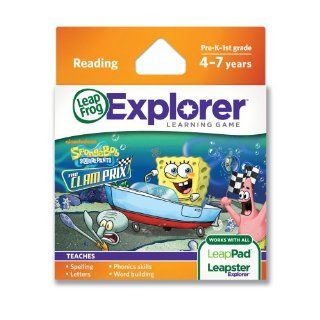 LeapFrog SpongeBob SquarePants The Clam Prix Learning Game (works with LeapPad Tablets, Leapster GS, and Leapster Explorer) Toys & Games