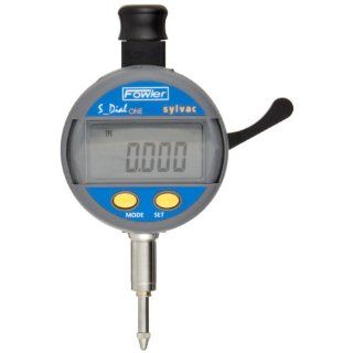 Fowler 54 530 124 Sylvac S_Dial One Electronic Indicator, 0 0.500" Measuring Range, 0.0005" Resolution, 0.0005" Accuracy