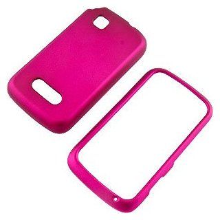 Magenta Rubberized Protector Case for Motorola EX124G Cell Phones & Accessories